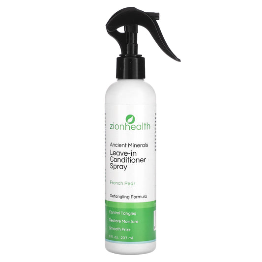 Zion Health, Ancient Minerals, Leave-in Conditioner Spray, French Pear, 8 fl oz (237 ml)