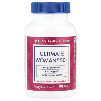 The Vitamin Shoppe, Ultimate Woman® 50+, Multivitamin & Multimineral, 90 Tablets