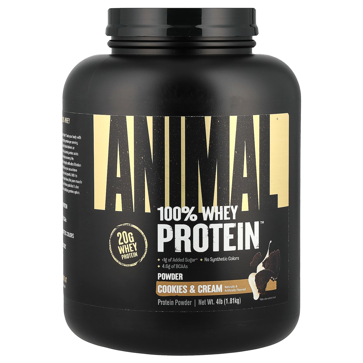 Animal, 100% Whey Protein™ Powder, Cookies & Cream, 4 lb (1.81 kg)