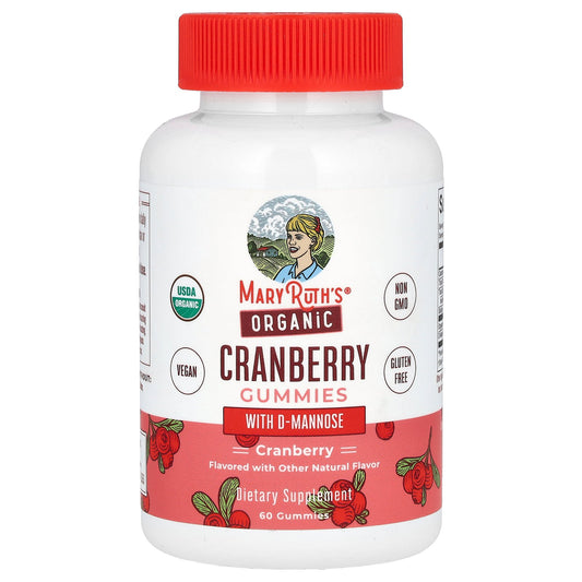 MaryRuth's, Organic Cranberry Gummies with D-Mannose, 60 Gummies