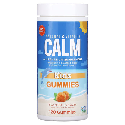 Natural Vitality, CALM, Kids Gummies, Sweet Citrus, 120 Gummies