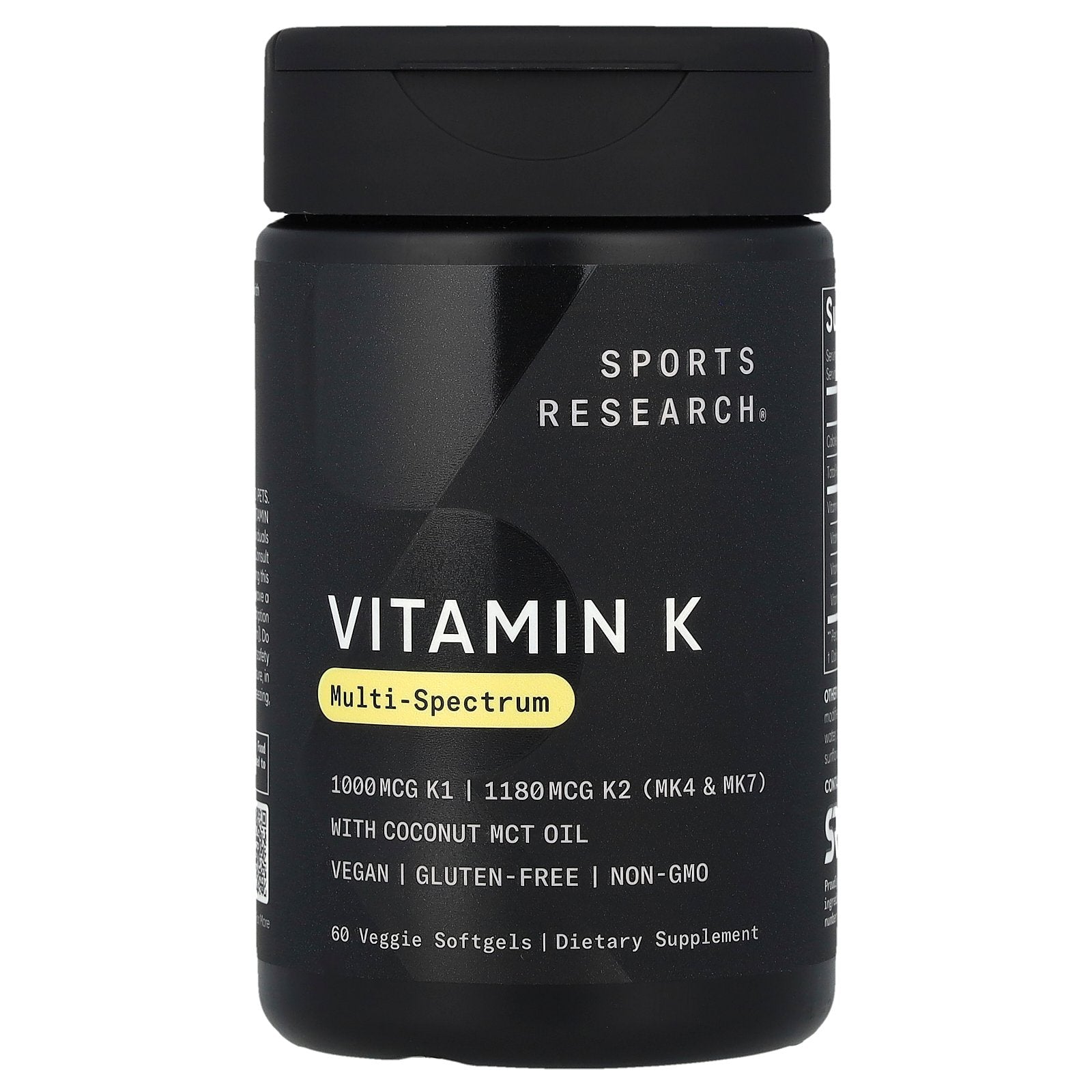 Sports Research, Vitamin K, Multi-Spectrum, 60 Veggie Softgels