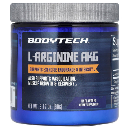 BodyTech, L-Arginine AKG, Unflavored, 3.17 oz (90 g)