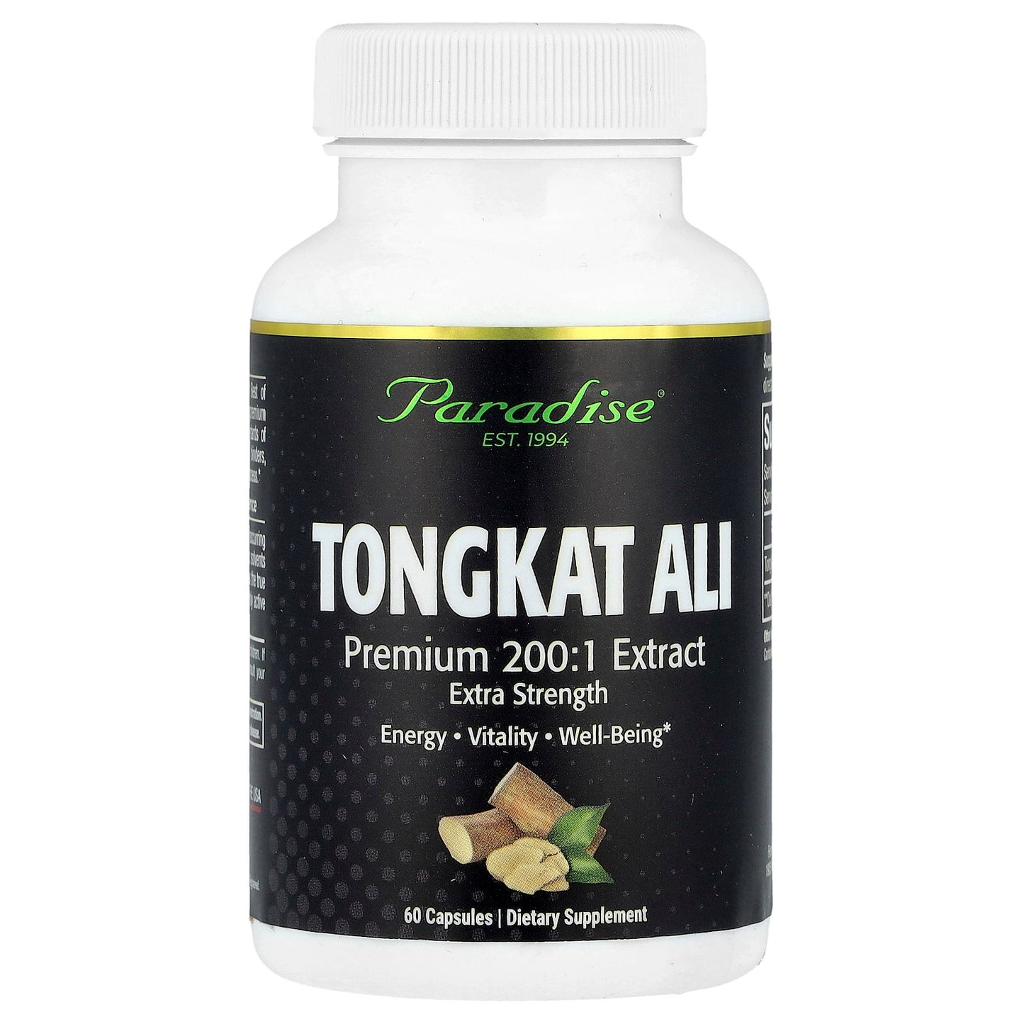 Paradise Herbs, Tongkat Ali, 60 Capsules (250 mg per Capsule)