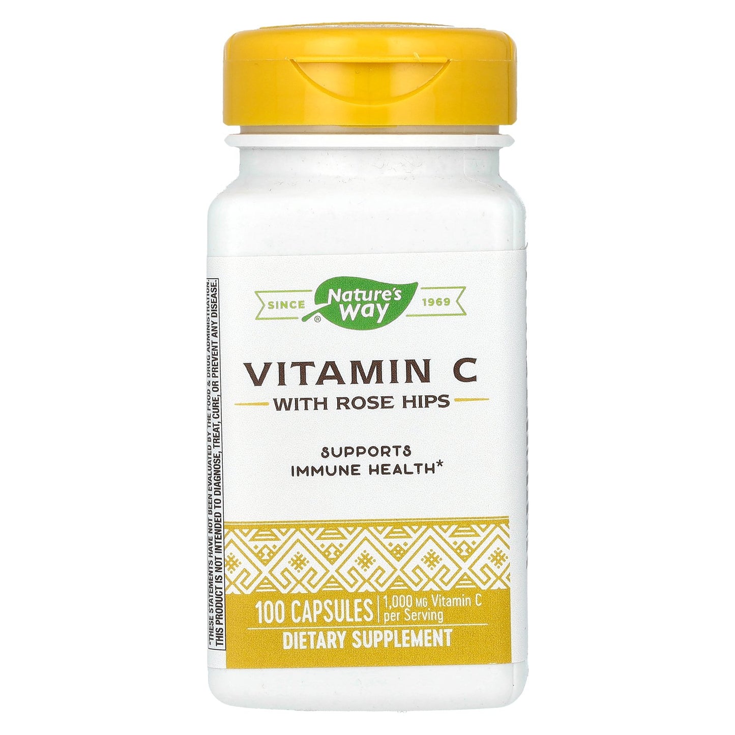 Nature's Way, Vitamin C With Rose Hips, 100 Capsules