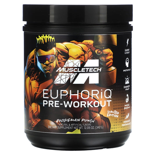 MuscleTech, Limited Edition, EuphoriQ® Pre-Workout, Boogieman Punch, 12.06 oz (342 g)