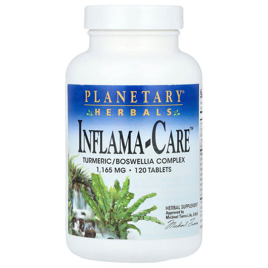 Planetary Herbals, Inflama-Care™, Turmeric/Boswellia Complex, 120 Tablets