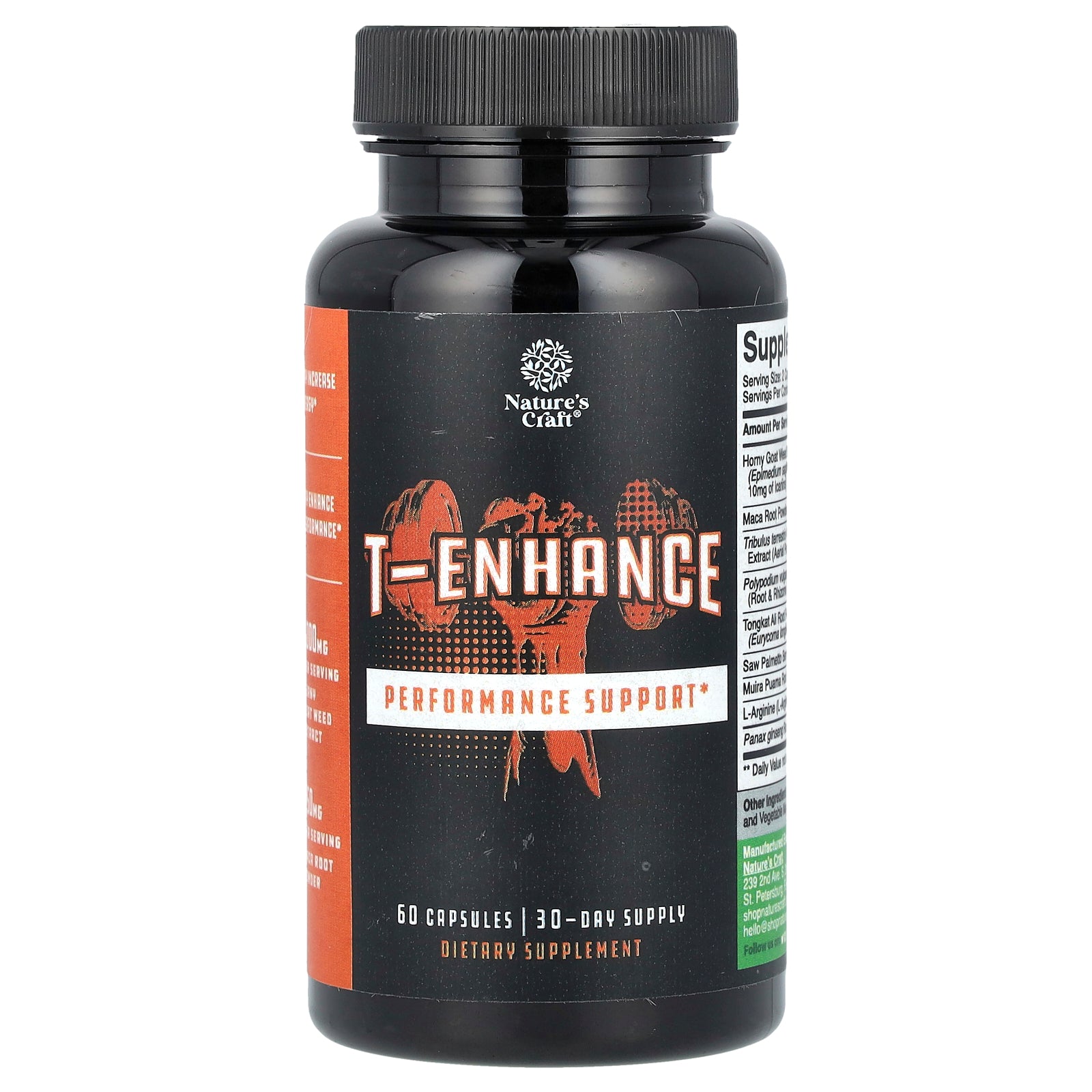 Nature's Craft, T-Enhance, 60 Capsules