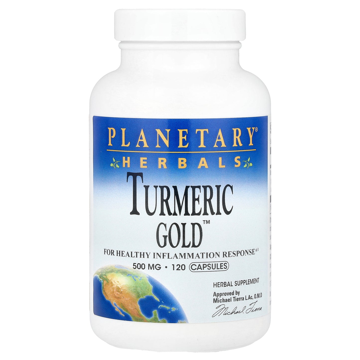 Planetary Herbals, Turmeric Gold™, 500 mg, 120 Capsules