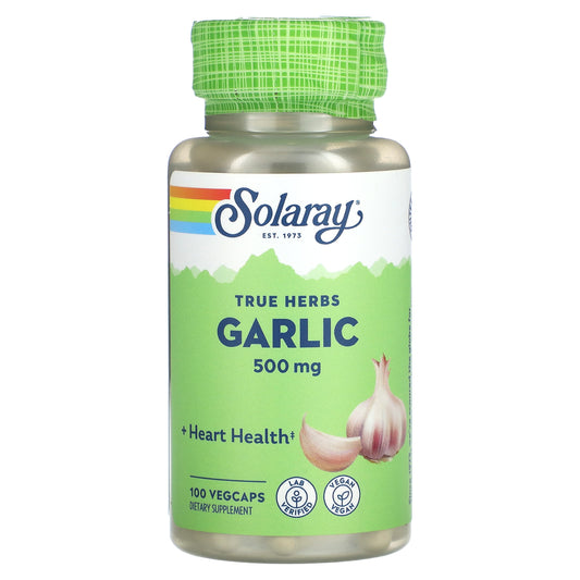 Solaray, True Herbs, Garlic, 500 mg, 100 VegCaps