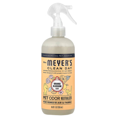 Mrs. Meyers Clean Day, Pet Odor Neutralizer, Orange Blossom, 12 fl oz (355 ml)