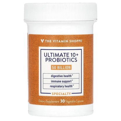 The Vitamin Shoppe, Ultimate 10+ Probiotics, 50 Billion CFU, 30 Vegetable Capsules