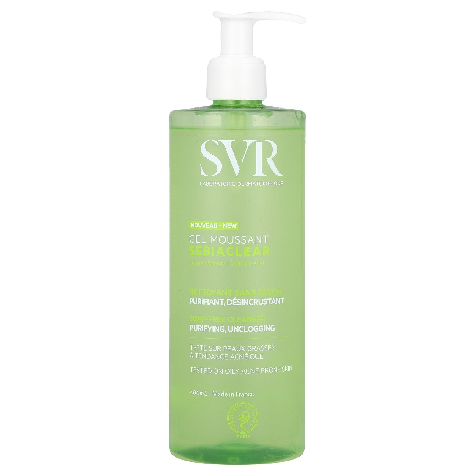 SVR, Sebiaclear Soap-Free Cleanser, 13.5 fl oz (400 ml)