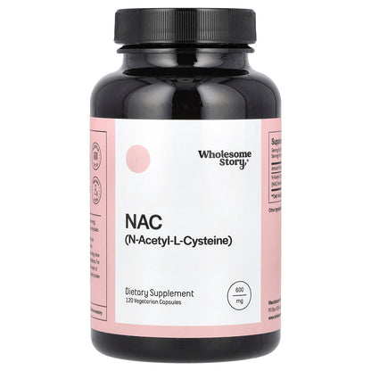 Wholesome Story, NAC, 600 mg, 120 Vegetarian Capsules