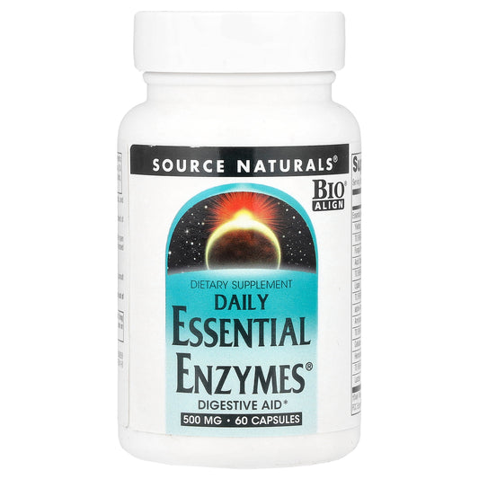 Source Naturals, Daily Essential Enzymes®, 500 mg, 60 Capsules