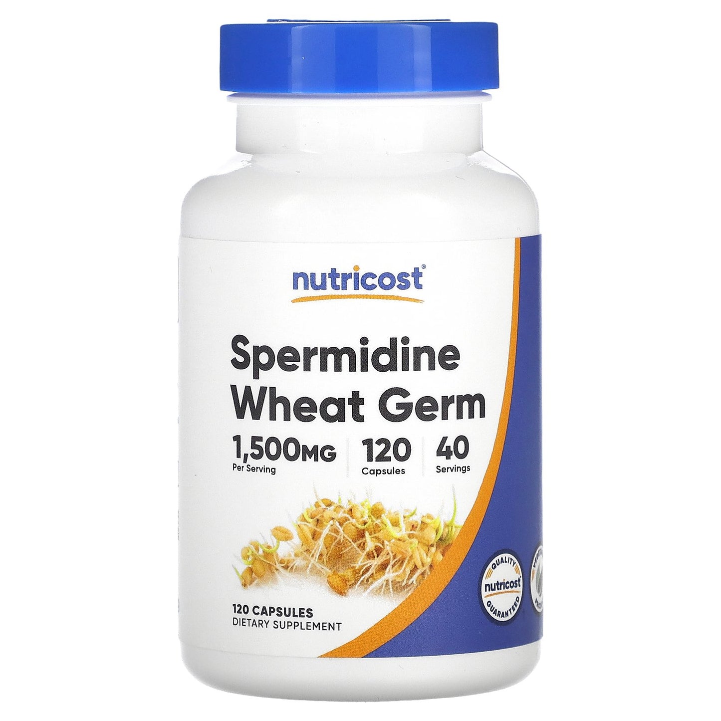 Nutricost, Spermidine Wheat Germ, 120 Capsules (500 mg per Capsule)