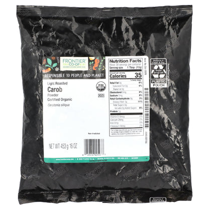 Frontier Co-op, Organic Powder Light Roasted Carob, 16 oz (453 g)