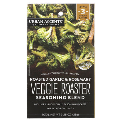 Urban Accents, Veggie Roaster Seasoning Blend, Roasted Garlic & Rosemary, 1.25 oz (35 g)