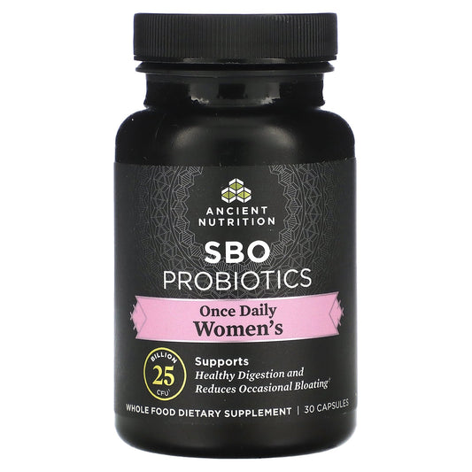 Ancient Nutrition, SBO Probiotics, Once Daily Women's, 25 Billion CFU, 30 Capsules