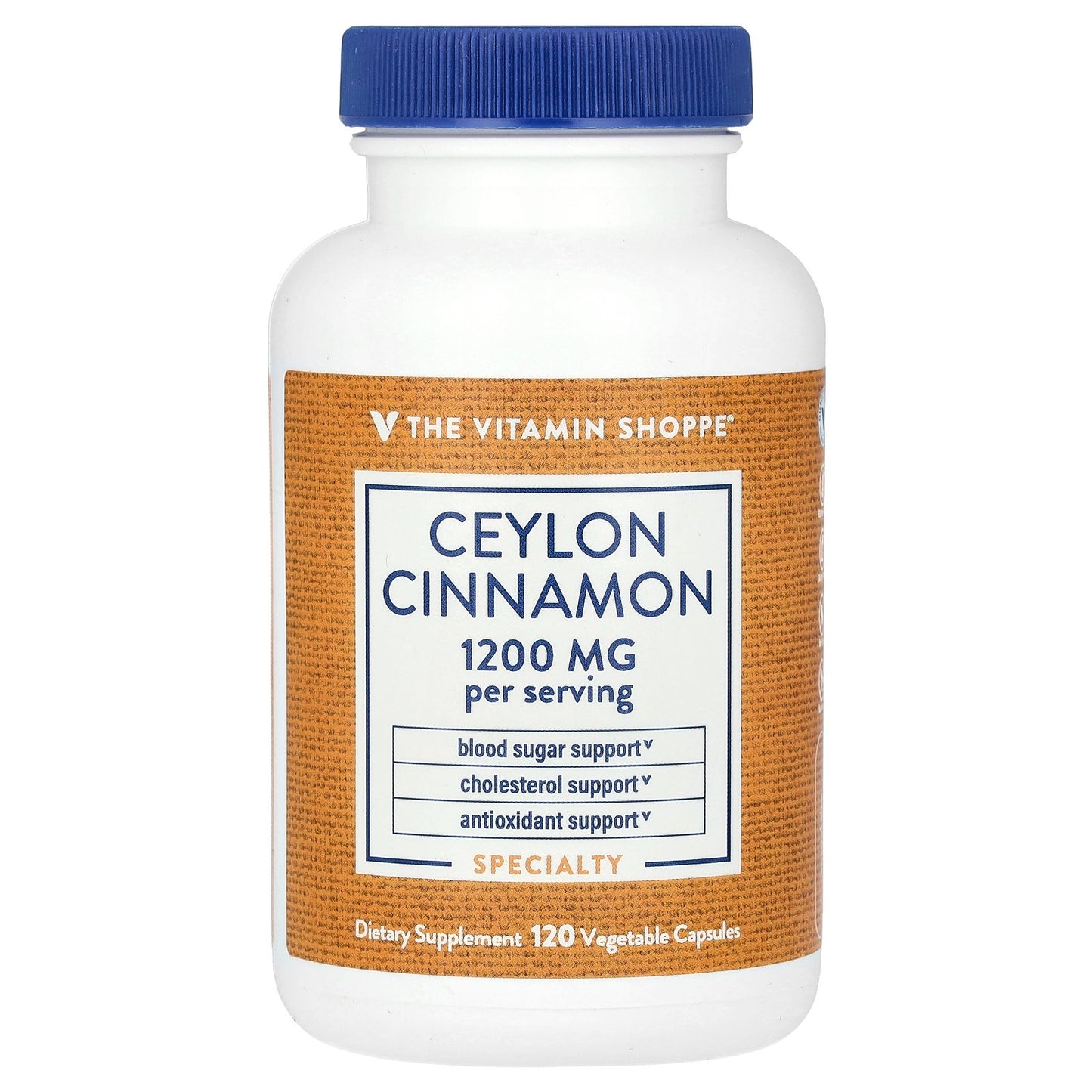 The Vitamin Shoppe, Ceylon Cinnamon, 120 Vegetable Capsules (600 mg per Capsule)