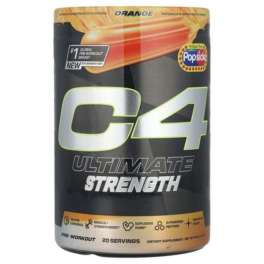 C4 / Cellucor, C4 Ultimate Strength, Pre-Workout, Orange Popsicle®, 1.26 lbs (574 g)