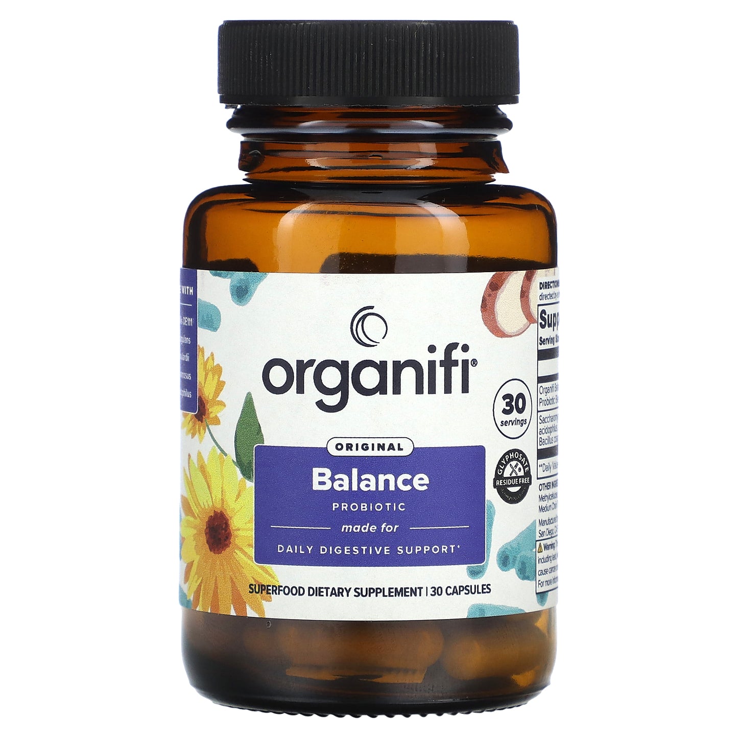Organifi, Original Balance Probiotic, 30 Capsules