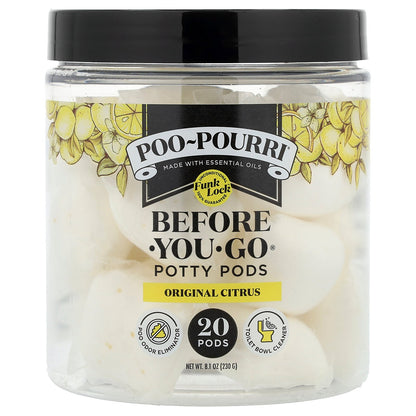 Poo-Pourri, Before-You-Go® Potty Pods, Original Citrus, 20 Pods, 8.1 oz (230 g)