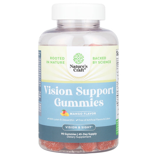 Nature's Craft, Vision Support Gummies, Mango, 90 Gummies