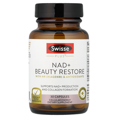 Swisse, NAD + Beauty Restore, 30 Capsules