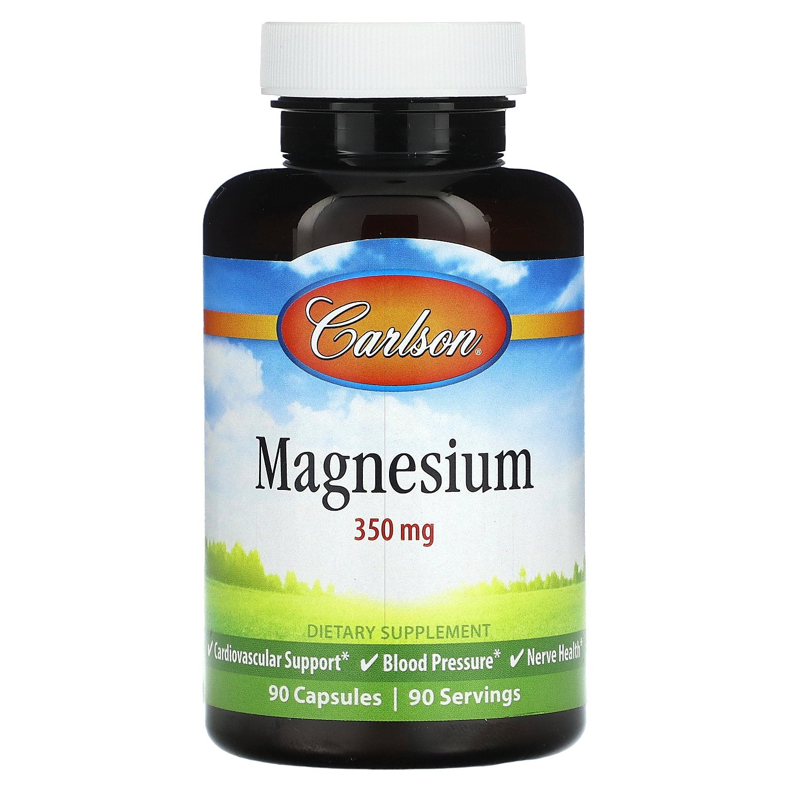 Carlson, Magnesium, 350 mg, 90 Capsules