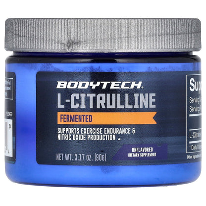 BodyTech, L-Citrulline, Fermented, Unflavored, 3 g, 3.17 oz (90 g)