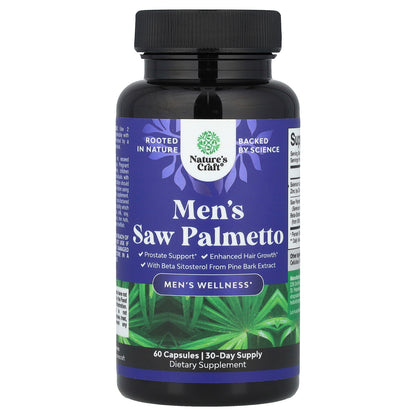 Nature's Craft, Men's Saw Palmetto, 60 Capsules