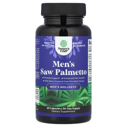 Nature's Craft, Men's Saw Palmetto, 60 Capsules