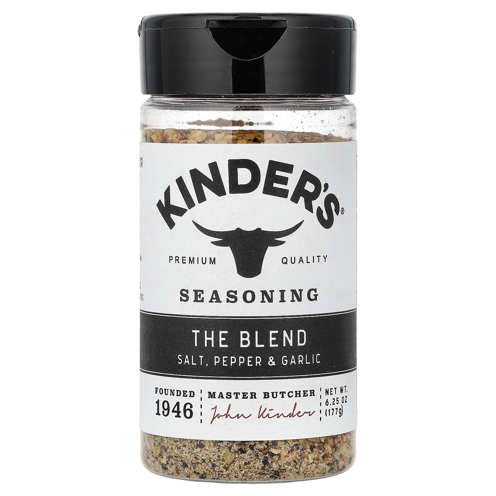 KINDER'S, Seasoning, The Blend, Salt, Pepper & Garlic, 6.25 oz (177 g)