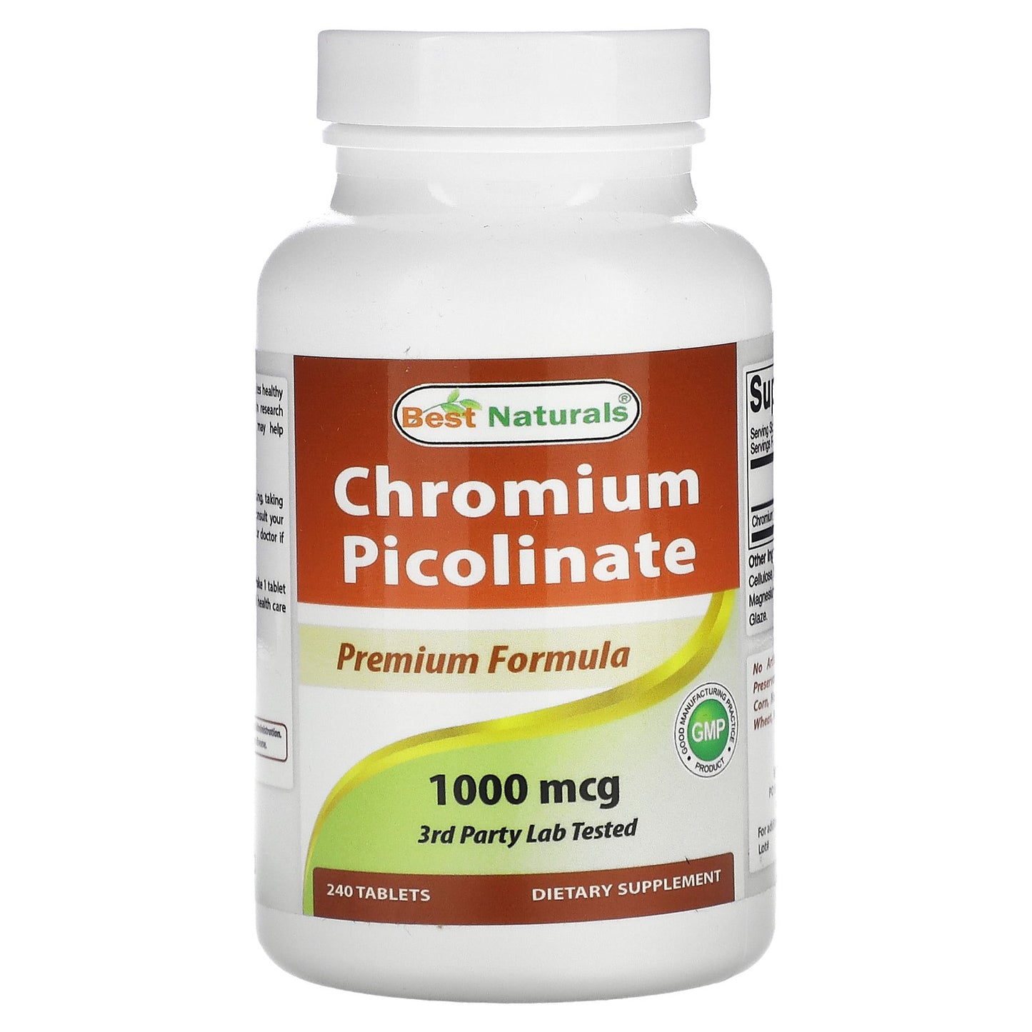 Best Naturals, Chromium Picolinate, 1,000 mcg, 240 Tablets