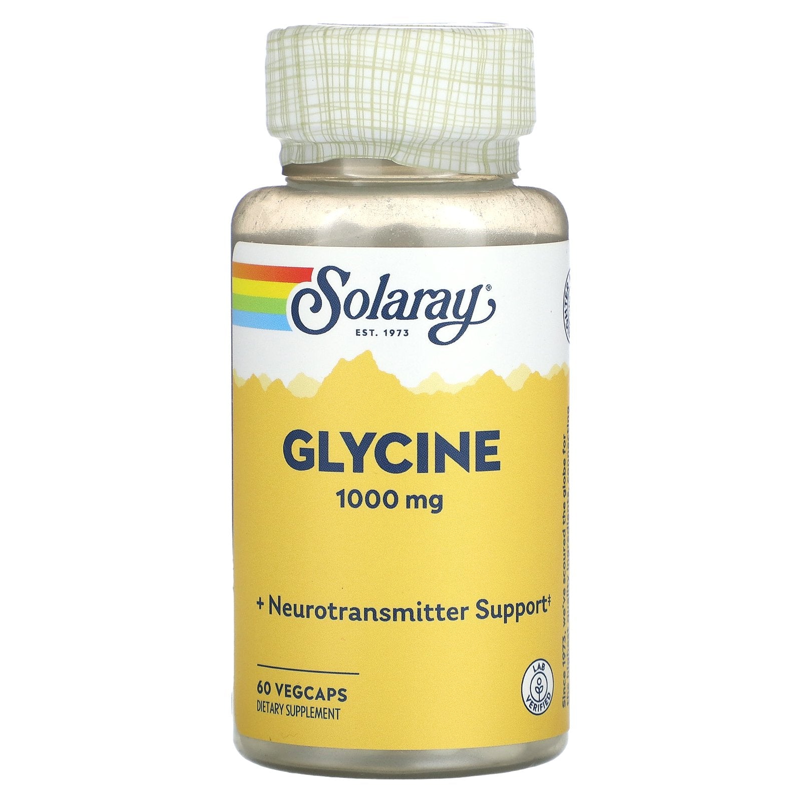 Solaray, Glycine , 1,000 mg , 60 VegCaps