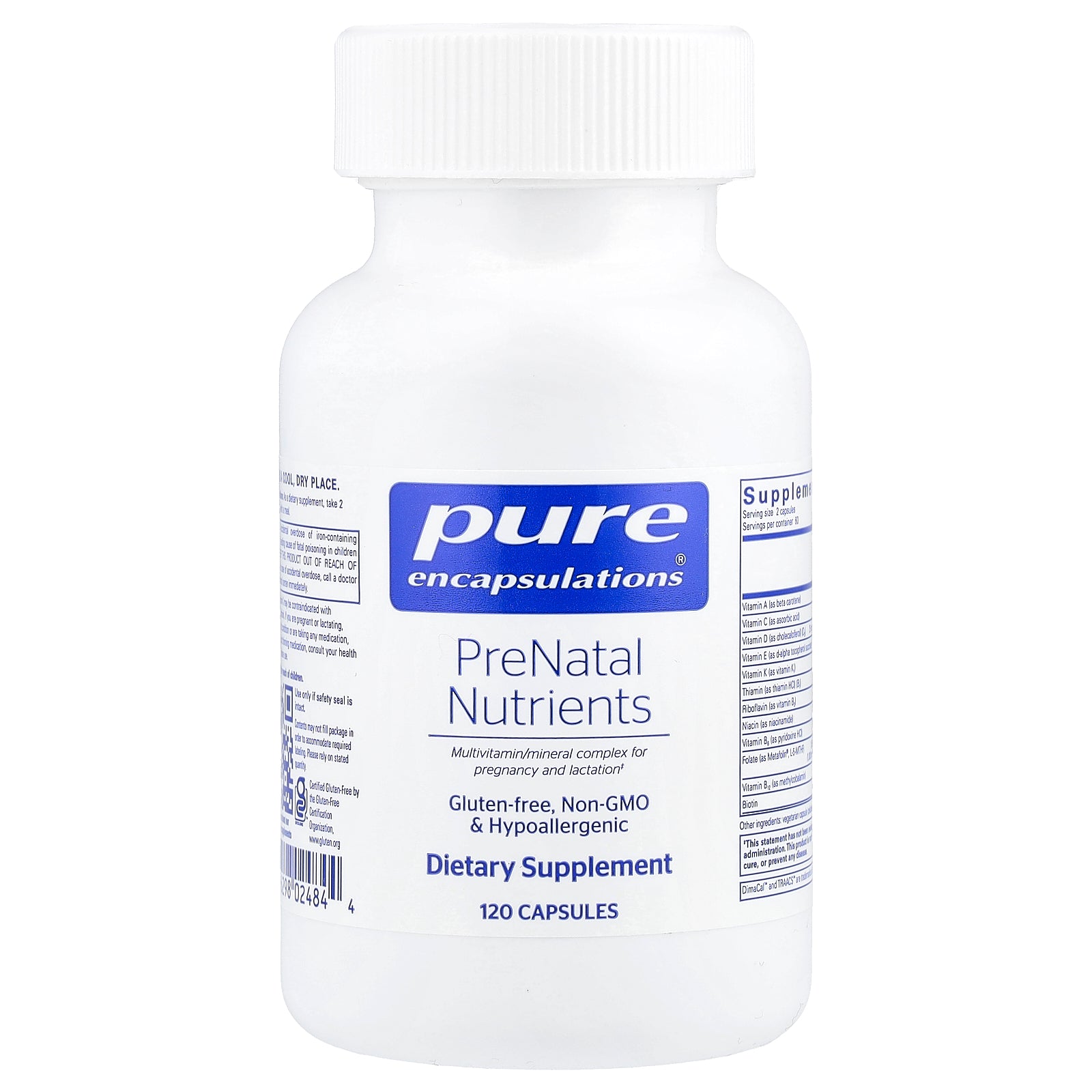 Pure Encapsulations, PreNatal Nutrients, 120 Capsules