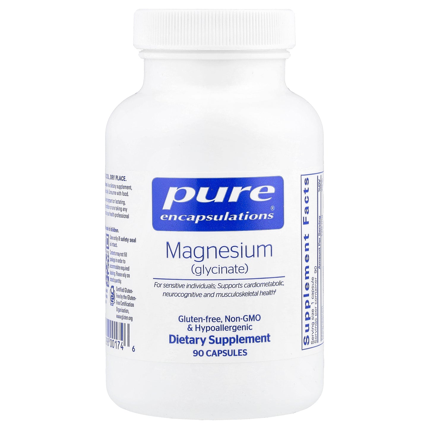 Pure Encapsulations, Magnesium (Glycinate), 90 Capsules