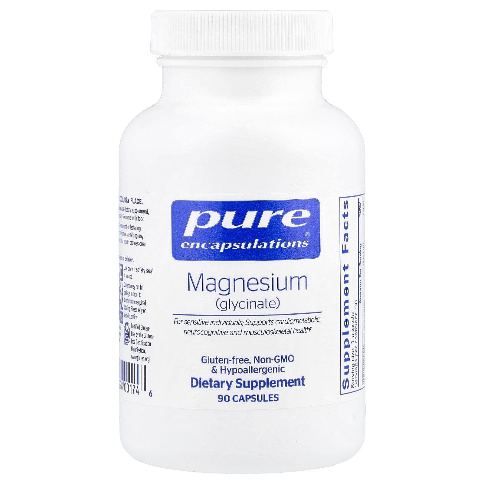 Pure Encapsulations, Magnesium (Glycinate), 90 Capsules