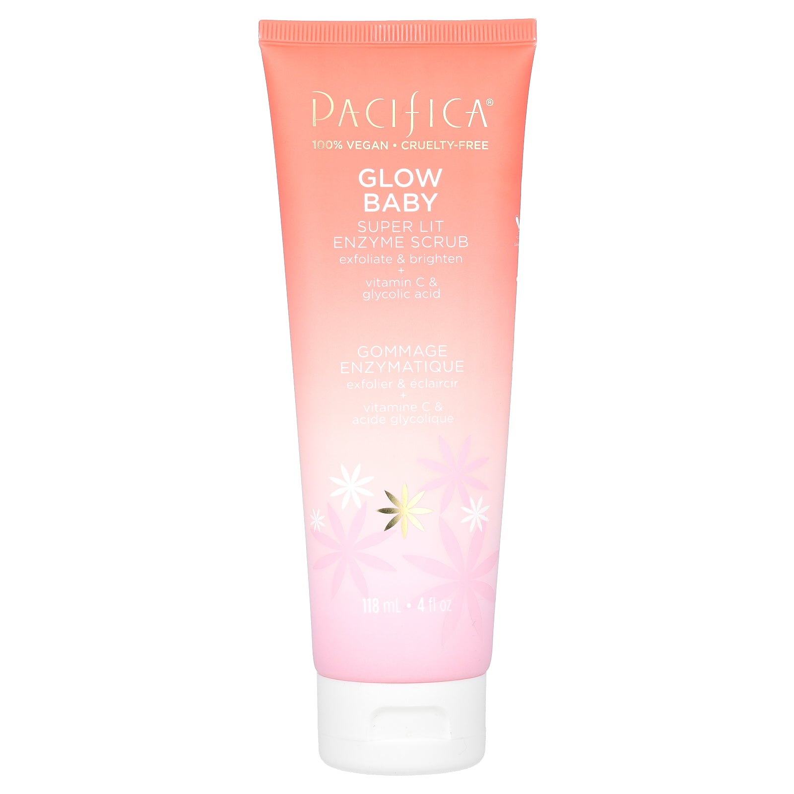 Pacifica, Glow Baby, Super Lit Enzyme Scrub, 4 fl oz (118 ml)