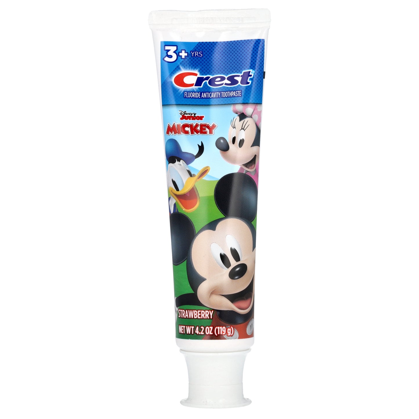 Crest, Fluoride Anticavity Toothpaste, Disney Junior Mickey, 3+ Yrs, Strawberry, 4.2 oz (119 g)