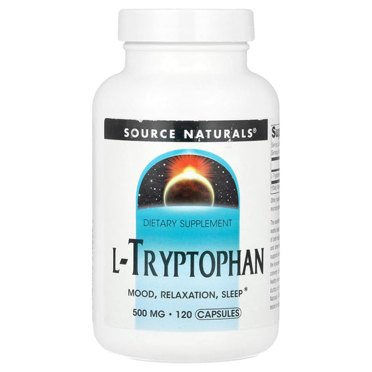 Source Naturals, L-Tryptophan, 500 mg , 120 Capsules