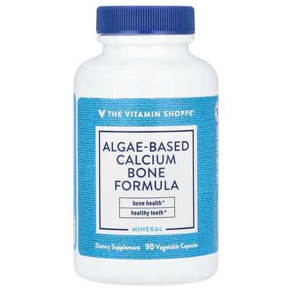 The Vitamin Shoppe, Algae-Based Calcium Bone Formula, 90 Vegetable Capsules