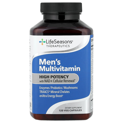 LifeSeasons, Therapeutics, Men's Multivitamin, High Potency, 120 Veg Capsules