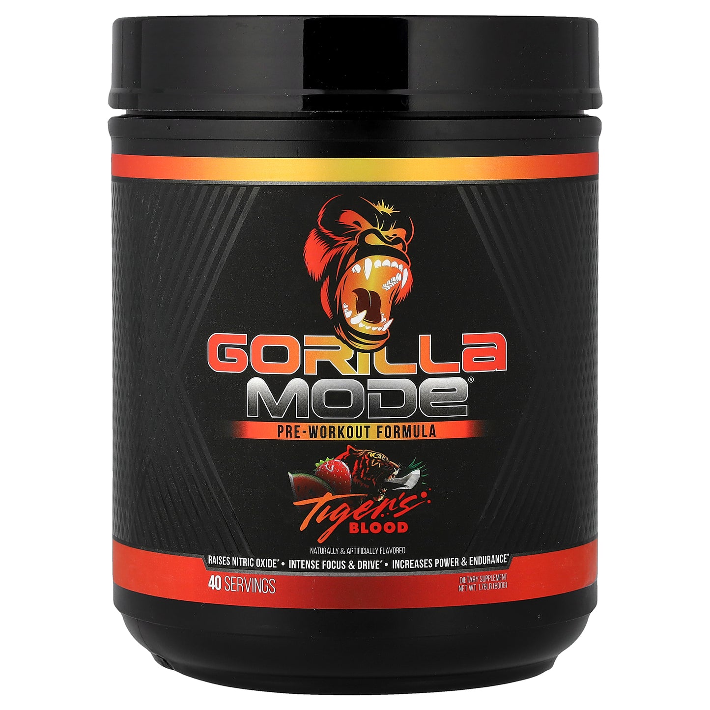 Gorilla Mind, Mode®, Pre-Workout Formula, Tigers Blood, 1.76 lb (800 g)