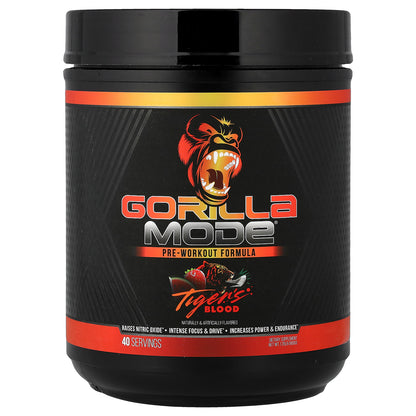 Gorilla Mind, Mode®, Pre-Workout Formula, Tigers Blood, 1.76 lb (800 g)