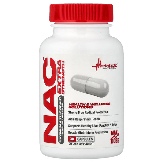 Metabolic Nutrition, NAC, 30 Capsules (650 mg per Capsule)