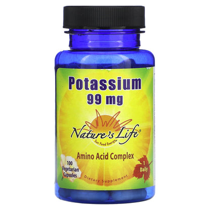 Nature's Life, Potassium, 99 mg, 100 Vegetarian Capsules