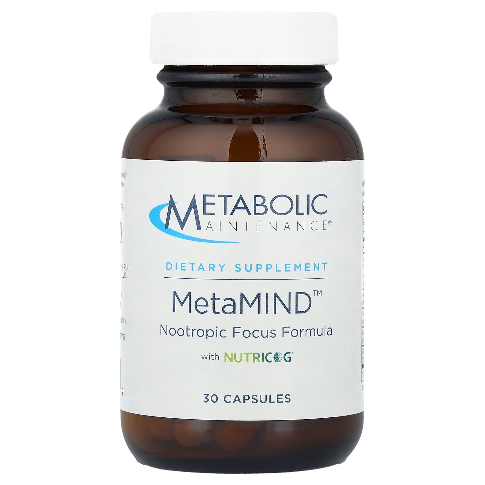 Metabolic Maintenance, MetaMIND™, 30 Capsules