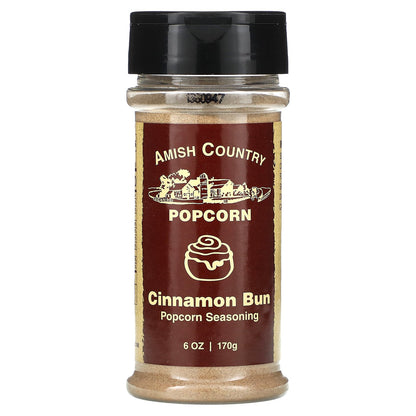 Amish Country Popcorn, Popcorn Seasoning, Cinnamon Bun , 6 oz (170 g)